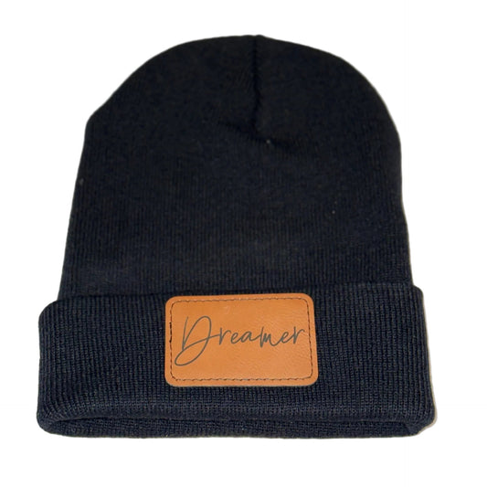 Dreamer Patch Beanie in Black