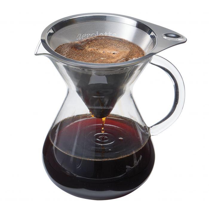 Aerolatte Drip Pour Over Coffee Maker with Micro Filter 8oz.