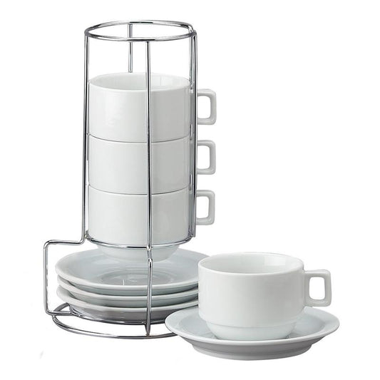 Cappuccino Cup Tower w/Stand